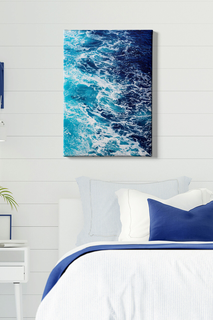 Tablou decorativ, Kanvas Tablo (50 x 70), Cadru: 100% LEMN (grosime: 3 cm), Multicolor - imagine 6